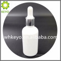 15 ml 30ml Hot sale make up packing white empty cosmetic glass dropper bottle with rubber dropper